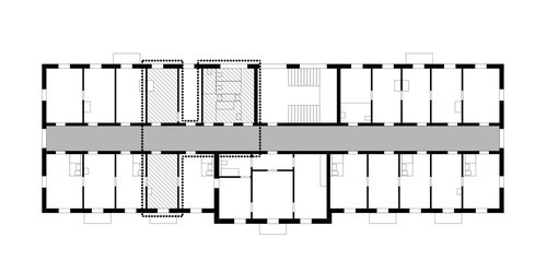 Floor plan of the Kurhaus Bergün.